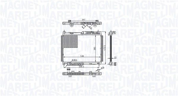 MAGNETI MARELLI Radiateur 350213215500 350213215500 Radiateur MAGNETI MARELLI FORD GRANADA