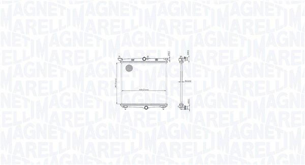 Radiateur du moteur MAGNETI MARELLI 350213216500 MAGNETI MARELLI 350213216500 Radiateur de refroidissement PEUGEOT 208 2023