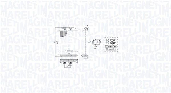 MAGNETI MARELLI Värmepaket 350218519000 350218519000 MAGNETI MARELLI värmeelement RENAULT MODUS