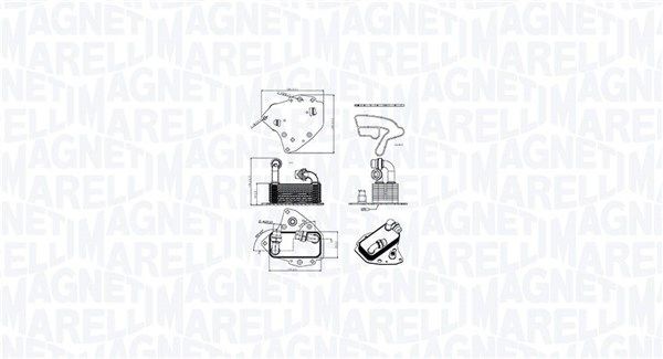 MAGNETI MARELLI Radiador de óleo, óleo do motor 350300000600 MAGNETI MARELLI 350300000600 Radiador de óleo Astra Mk1 Stasjonsvogn preço