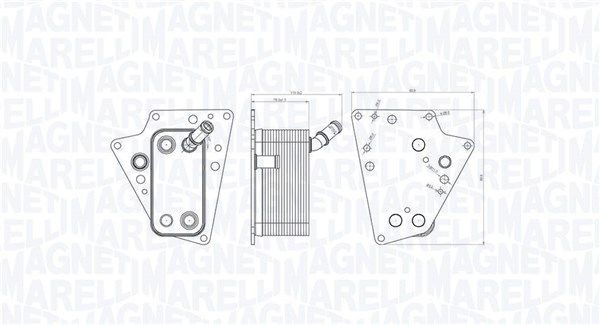 MAGNETI MARELLI Eļļas radiators, Motoreļļa 350300001500 MAGNETI MARELLI Eļļas radiators KIA 350300001500