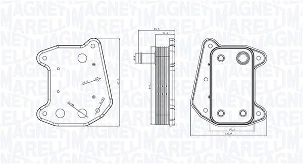 MAGNETI MARELLI Õliradiaator, mootoriõli 350300001700 350300001700 MAGNETI MARELLI Õlijahuti Alfa Romeo odav