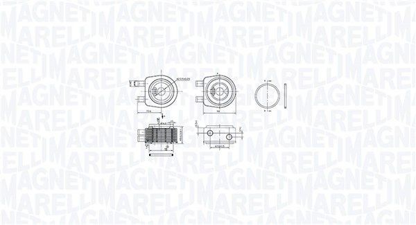 Oljekylare MAGNETI MARELLI 350300001900 MAGNETI MARELLI 350300001900 Oljekyl SUZUKI GRAND VITARA 2016