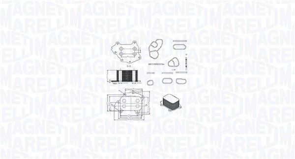 MAGNETI MARELLI Oliekøler, motorolie 350300002400 350300002400 Olieradiator PEUGEOT 406 MAGNETI MARELLI
