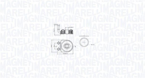 MAGNETI MARELLI Oljekjøler, motorolje 350300002500 Oljekjøler MAGNETI MARELLI Lancia DELTA 350300002500