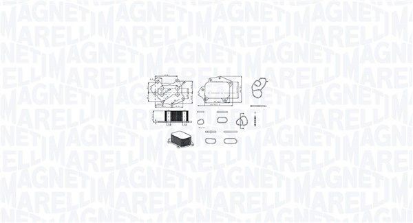 Oliekøler, motorolie MAGNETI MARELLI 350300002700 MAGNETI MARELLI 350300002700 Olieradiator PEUGEOT PARTNER 2006
