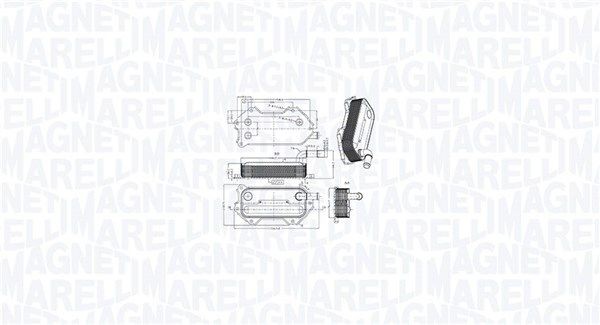 Oljekjøler, motorolje MAGNETI MARELLI 350300003000 MAGNETI MARELLI 350300003000: Oljekjøler Toyota RAV 4 2014