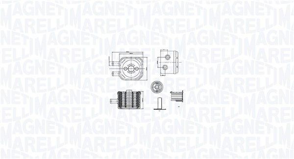 MAGNETI MARELLI Radiateur d'huile 350300003500 350300003500 Radiateur d'huile AUDI A3 MAGNETI MARELLI