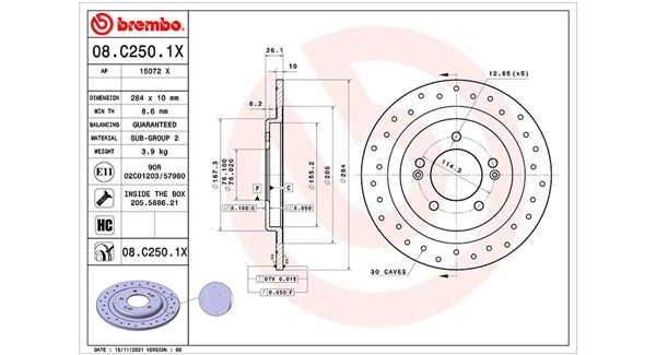 MAGNETI MARELLI Jarrulevy 360406175402 360406175402 MAGNETI MARELLI Sport-jarrulevyt HYUNDAI i30