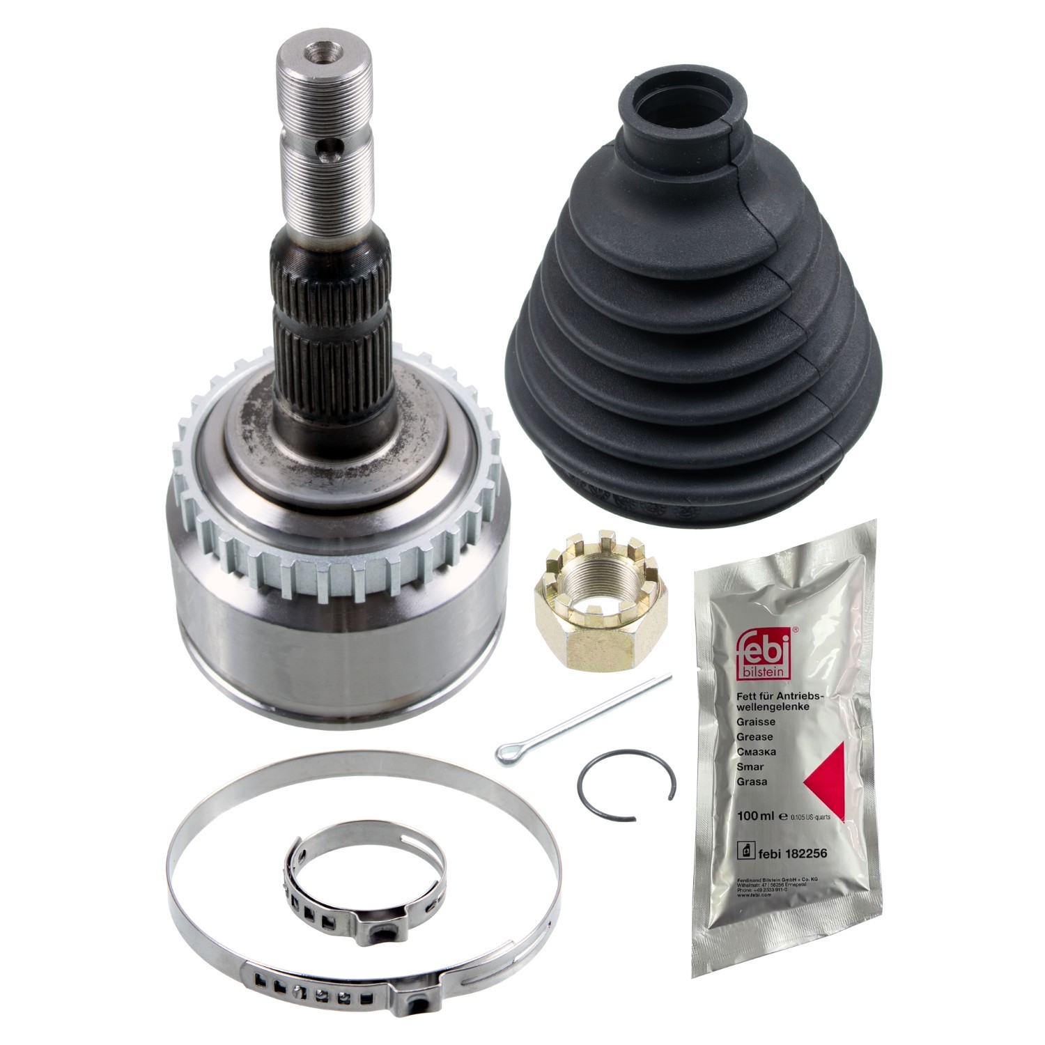 FEBI BILSTEIN Homokineet reparatie set, aandrijfas 185753 185753 Homokineet FEBI BILSTEIN MAZDA 323