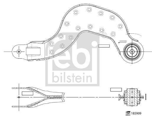 FEBI BILSTEIN Rameno zavesenia kolies 185909 FEBI BILSTEIN 185909 Rameno zavesenia kolies GLB (X247) originálne cena