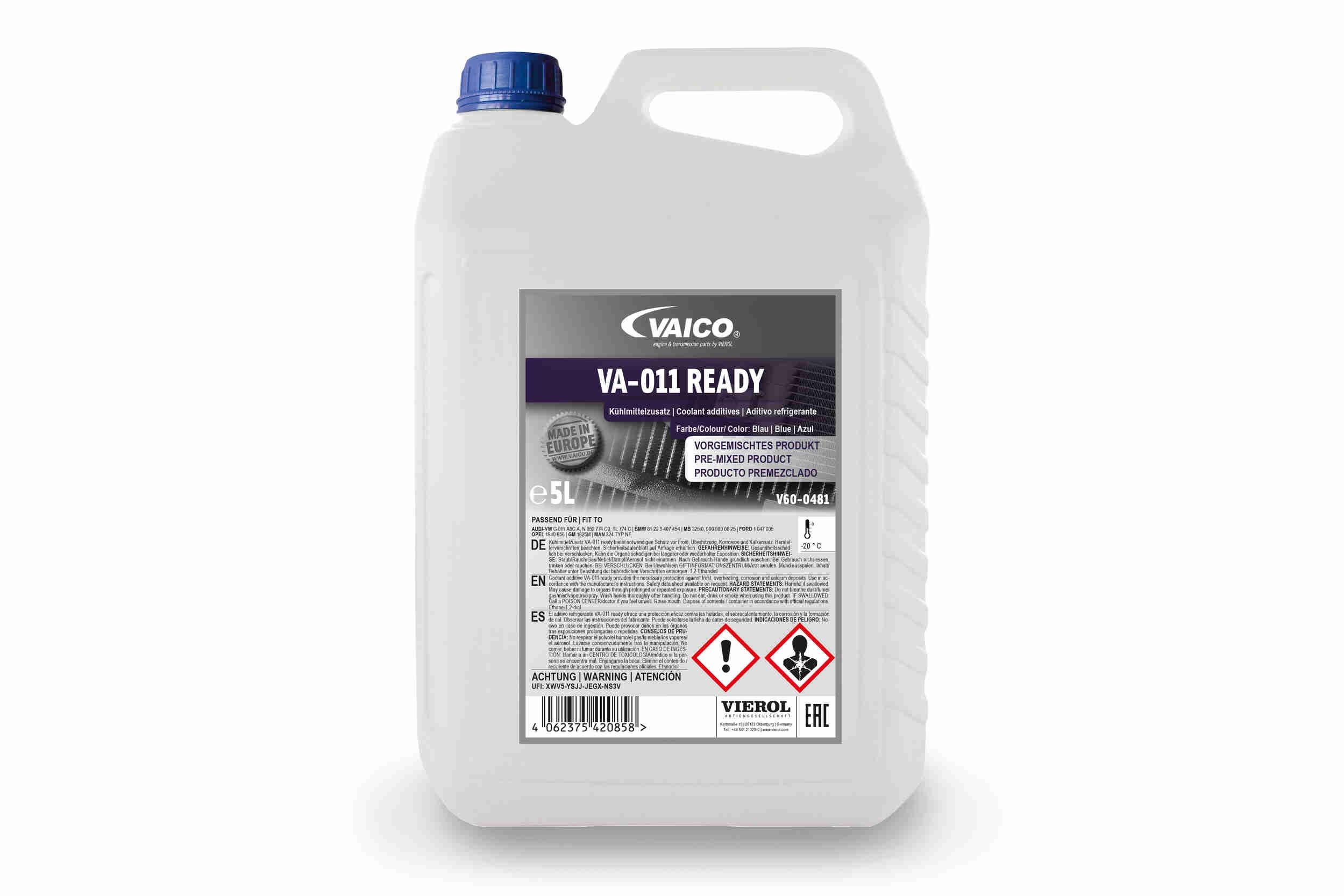 VAICO Antigelo V60-0481 VAICO V60-0481 Liquido di raffreddamento motore Sprinter Classic 3.5-T Van (W909) prezzo