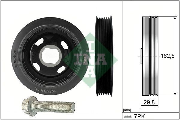 INA Kit pulegge, Albero motore / a gomito 544 0179 20 Puleggia motore Nissan J33 544 0179 20 INA