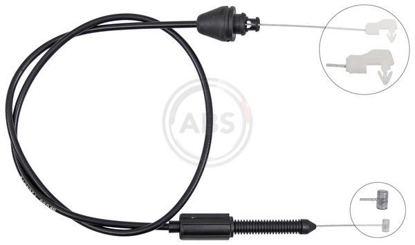 A.B.S. Plynové lanko K36780 Plynové lanko A.B.S. Renault 19 K36780