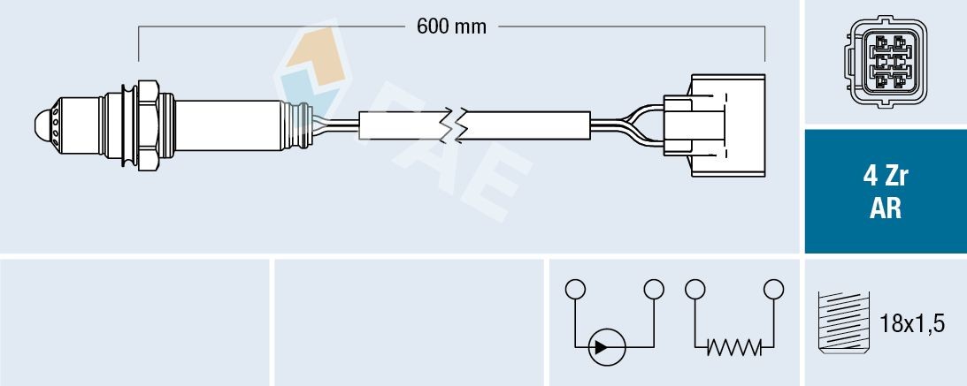 FAE Lambdasond 75604 75604 FAE lambdasensor SUBARU JUSTY