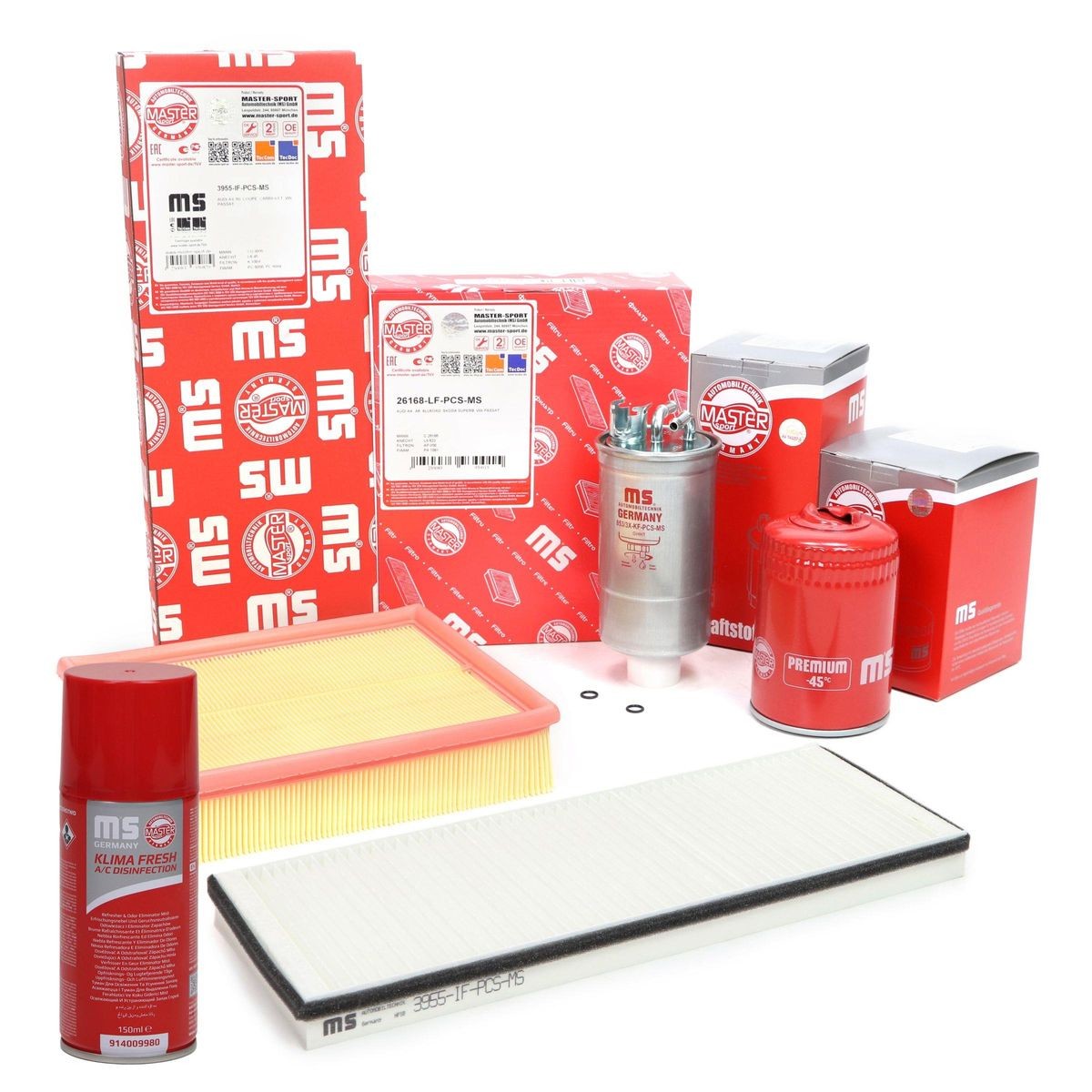 MASTER-SPORT Filtersats 450001022P 450001022P Servicekit och filtersats MASTER-SPORT AUDI A5