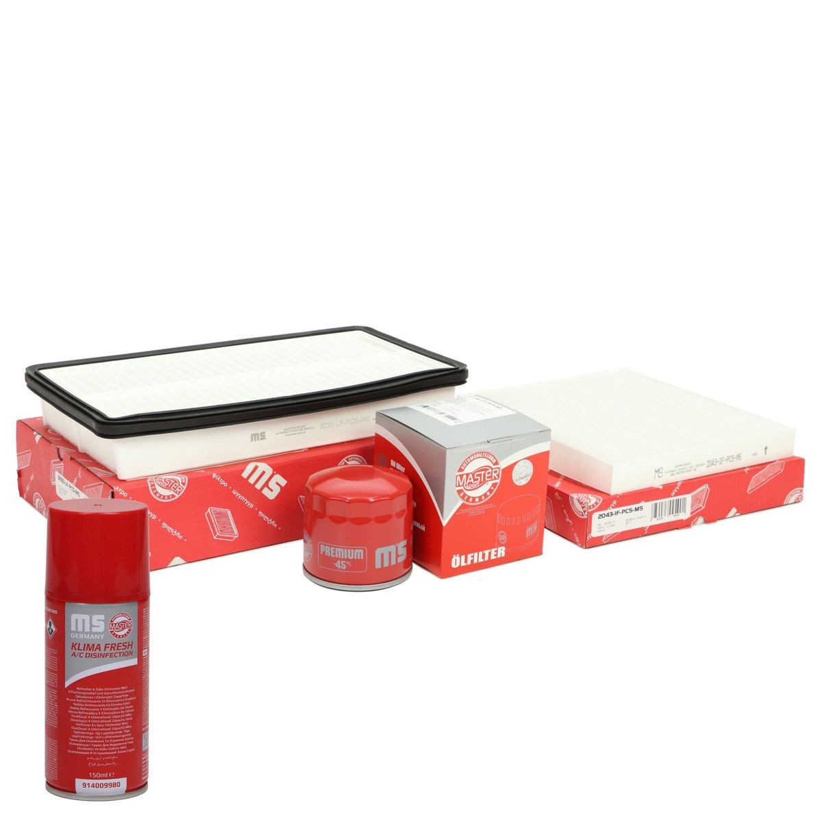 MASTER-SPORT Filtersett 450001242P MASTER-SPORT 450001242P Filtersett Mazda 323 BG pris