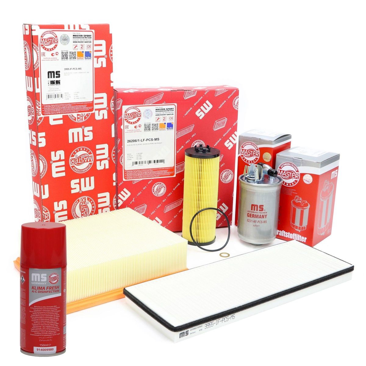 MASTER-SPORT Filterset 450001602P Alfa Romeo 159 Onderhoudspakket en filterset MASTER-SPORT 450001602P