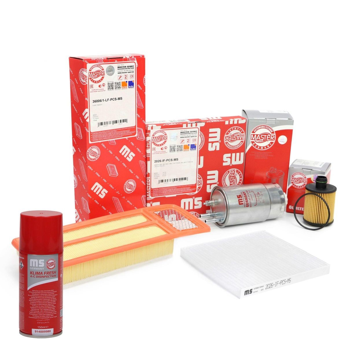 MASTER-SPORT Filterset 450002482P 450002482P Onderhoudspakket en filterset PORSCHE 944 MASTER-SPORT