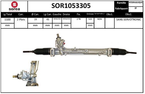 SNRA Lenkgetriebe SOR1053305 SOR1053305 SNRA Lenkgetriebe Audi A5 B8 Cabrio Kosten