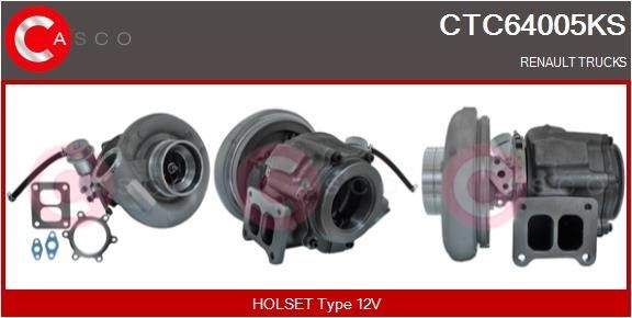 CASCO Turbocharger CTC64005KS CASCO CTC64005KS Turbochargers B Bestelwagen/Bus prijs