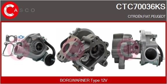 CASCO Turbolader CTC70036KS Turbolader CASCO Peugeot 406 CTC70036KS