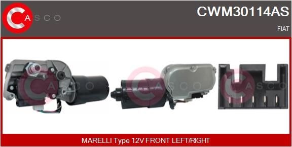 Moteur d'essuie-glace CASCO CWM30114AS CASCO CWM30114AS Moteur d'essuie-glace FIAT UNO 2015