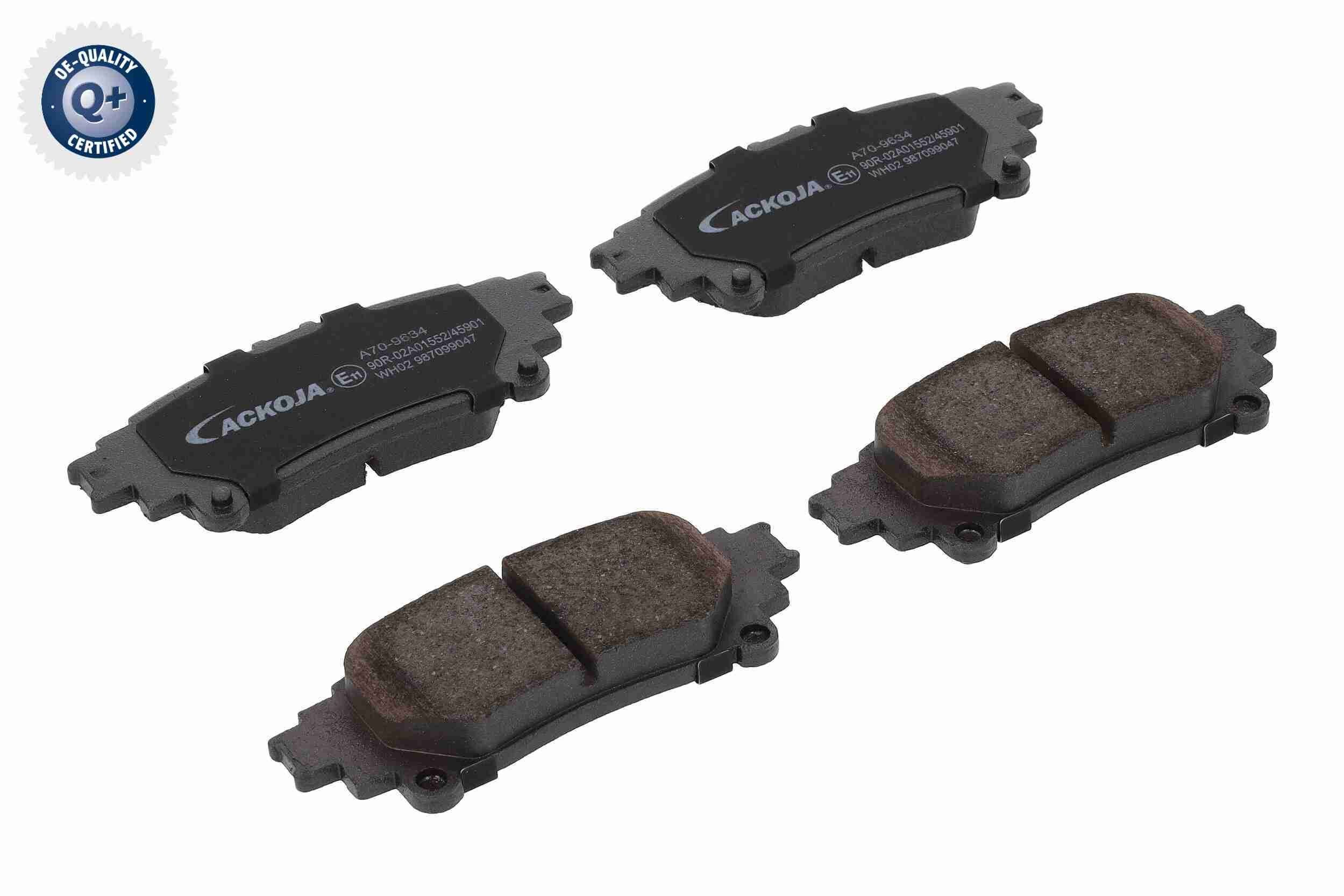 ACKOJA Bremseklosser A70-9634 A70-9634 ACKOJA Bremsekloss-sett Suzuki billige