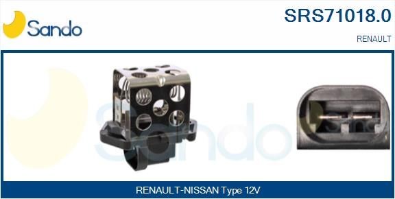 SANDO Esivastus, sähkömoottori-jäähdytystuuletin SRS71018.0 SRS71018.0 SANDO Lämmityslaitteen puhaltimen vastus Renault Symbol hinta