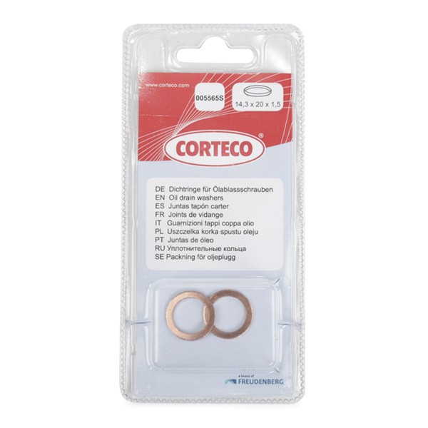 CORTECO Rõngastihend, õli äravoolukruvi 005565S CORTECO 005565S Rõngastihend õli äravoolukruvi ML W163 odav