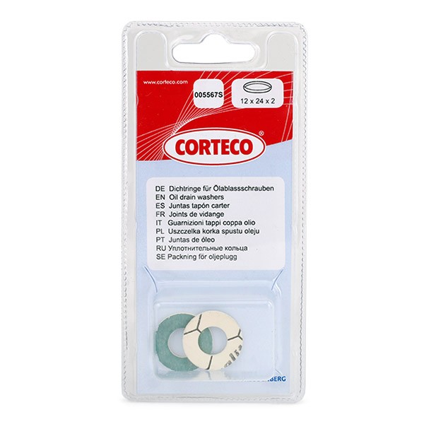 CORTECO Anello di tenuta, vite di scarico olio 005567S CORTECO 005567S Guarnizione tappo olio DAIHATSU Charade I Hatchback (G10) originali prezzo