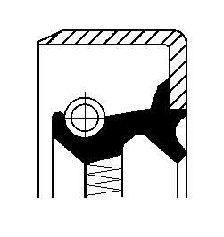 CORTECO Bague d'étanchéité, moyeu de roue 01019283B CORTECO 01019283B Bague étanchéité roulement avant Jaguar XJ X350 prix