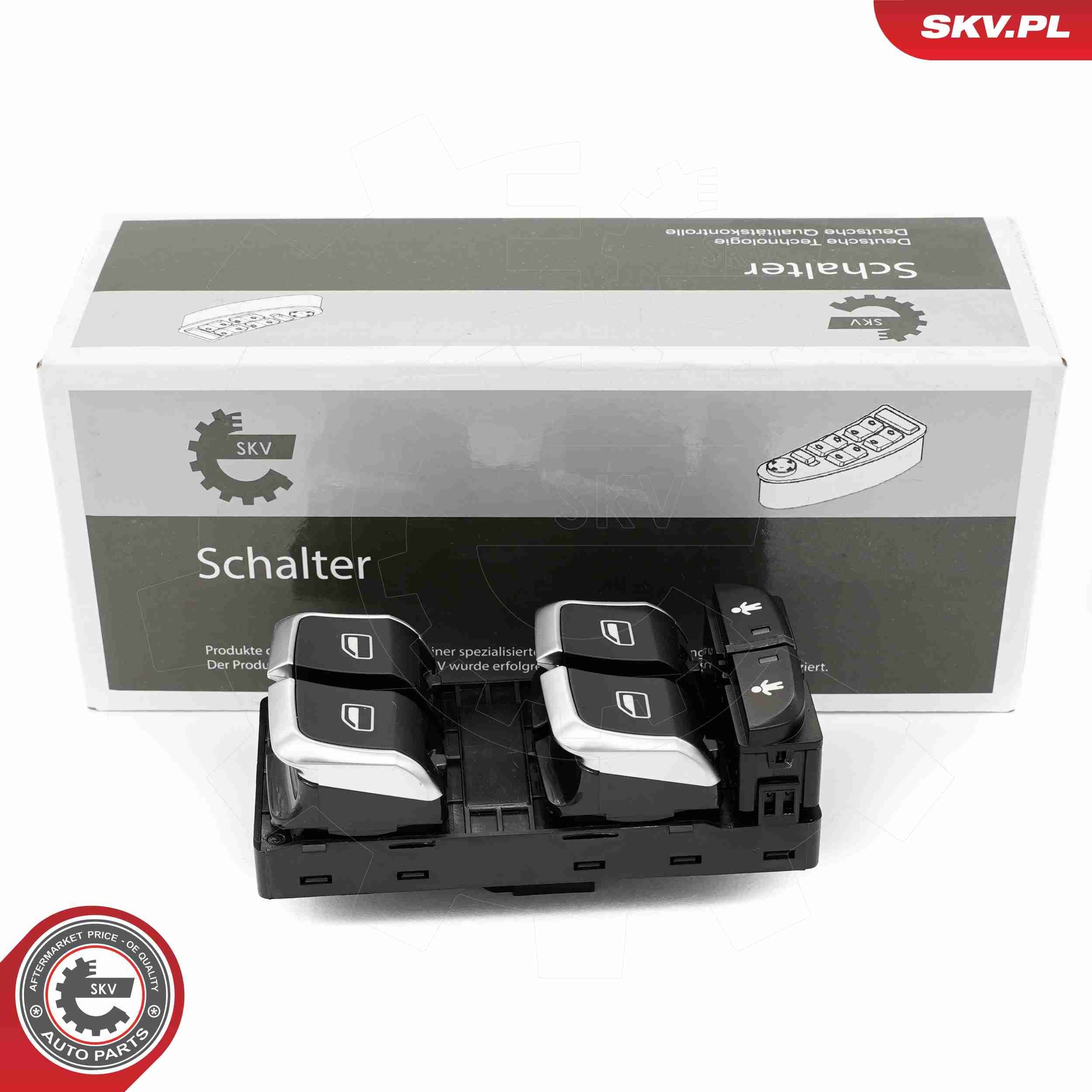 Brytare, fönsterhiss ESEN SKV 37SKV424 ESEN SKV 37SKV424: Elhiss strömställare Audi Q3 2012