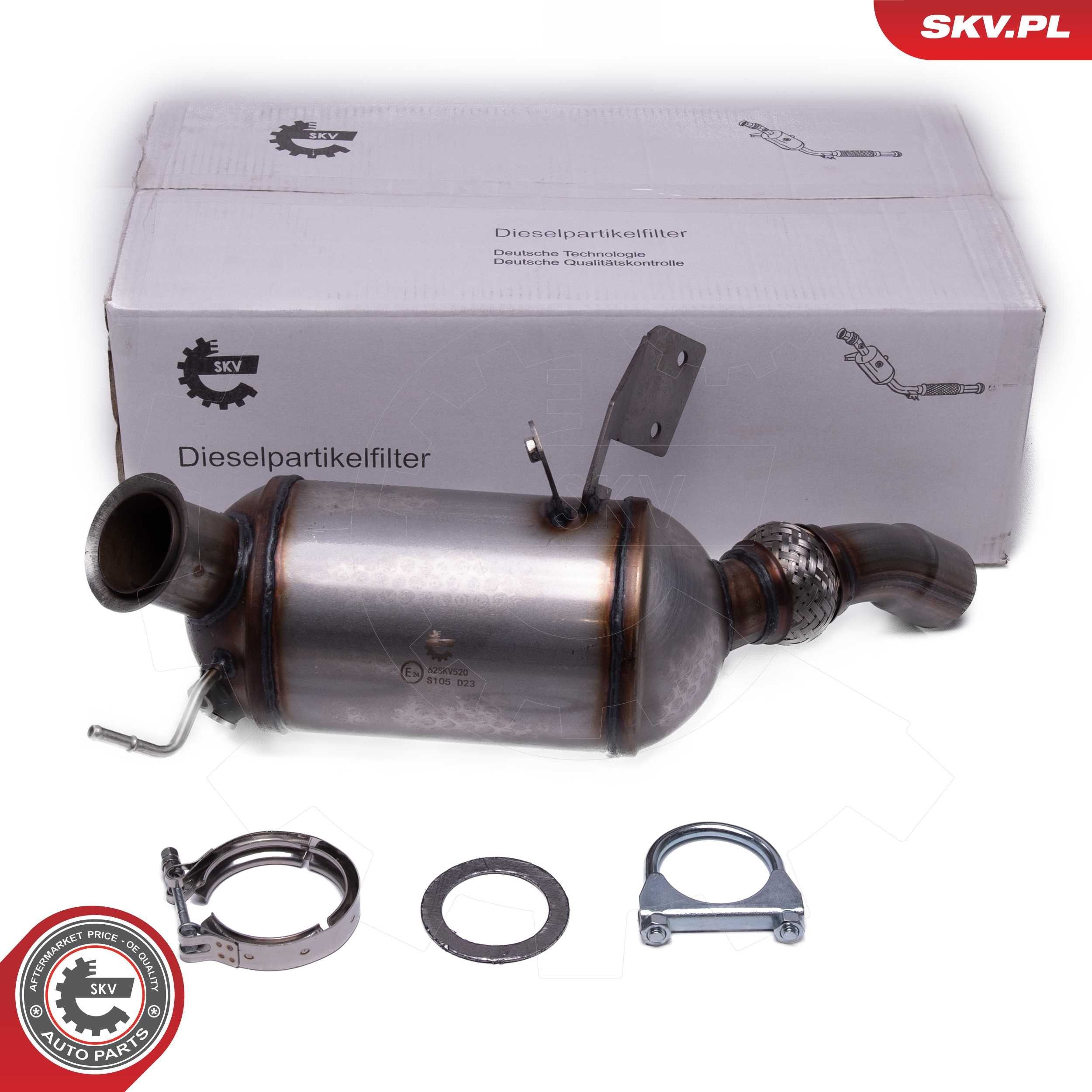 ESEN SKV Filter pevných častíc 62SKV520 Filter pevných častíc ESEN SKV Citroën C5 62SKV520