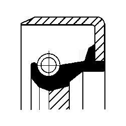 Shaft Seal, manual transmission CORTECO 12011426B CORTECO 12011426B 2023 FIAT 500 gearbox gaskets replacement