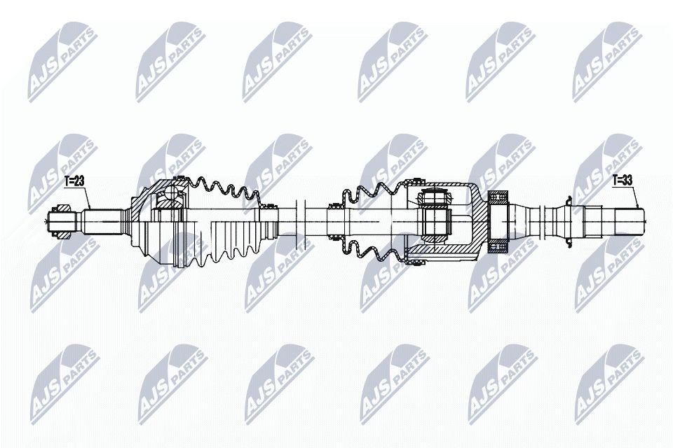 Drivaxel NTY NPW-RE-196 NTY NPW-RE-196 Drivaxel RENAULT ZOE 2023