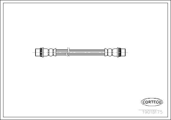 CORTECO Bromsslang 19018175 19018175 CORTECO bromsslang RENAULT Symbol