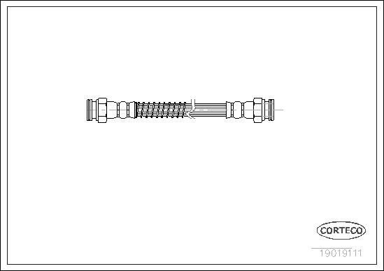 CORTECO Brake hose 19019111 MAZDA RX-8 CORTECO brake hose 19019111