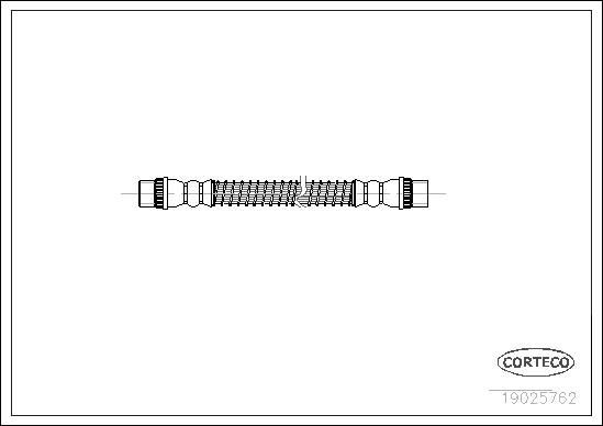 CORTECO Brake hose 19025762 FIAT TIPO CORTECO brake hose 19025762