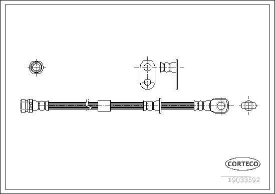 CORTECO Remslang 19033592 Remslangen CORTECO LANCER 19033592 goedkoop