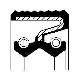 CORTECO Shaft Seal, transfer case 19033802B CORTECO 19033802B Seat Exeo st transfer case parts replacement