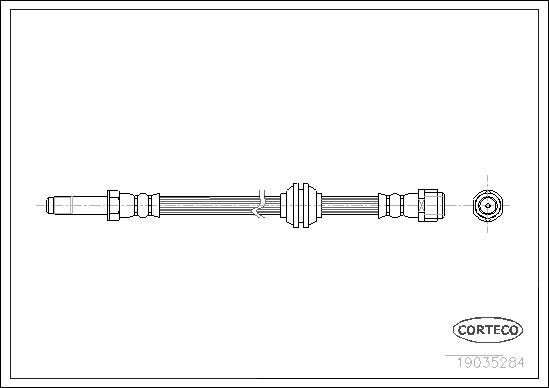 CORTECO Bromsslang 19035284 19035284 CORTECO bromsslang Mercedes SL