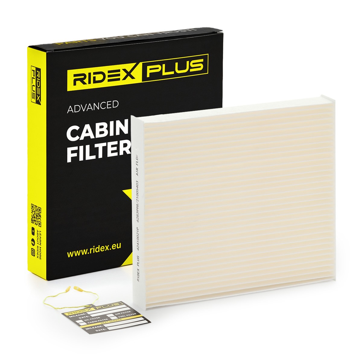 RIDEX PLUS Kupéfilter 424I0021P TOYOTA friskluftsfilter RIDEX PLUS 424I0021P