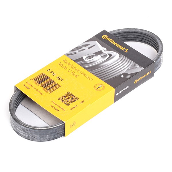 Serpentine belt CONTITECH 5PK491 CONTITECH 5PK491 Volkswagen SCIROCCO 2014 Alternator belt price