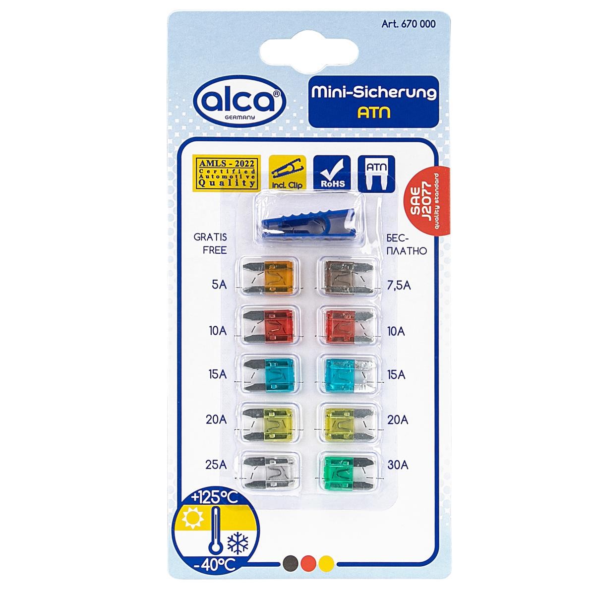 ALCA Σετ ασφαλειών 670000 670000 Fuse ATN Ασφάλεια CHEVROLET CAMARO ALCA