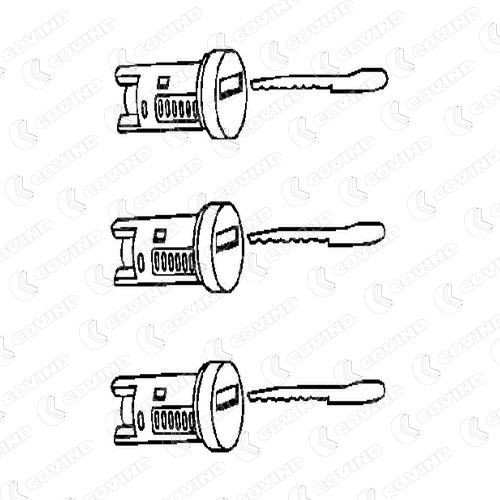 COVIND Jeu de cylindres de serrures 015/157 Barillet de serrure COVIND JUMPY 015/157 pas cher