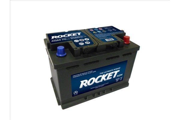 ROCKET Startbatteri BAT070AGM ROCKET BAT070AGM Bilbatteri PEUGEOT 207 hva koster