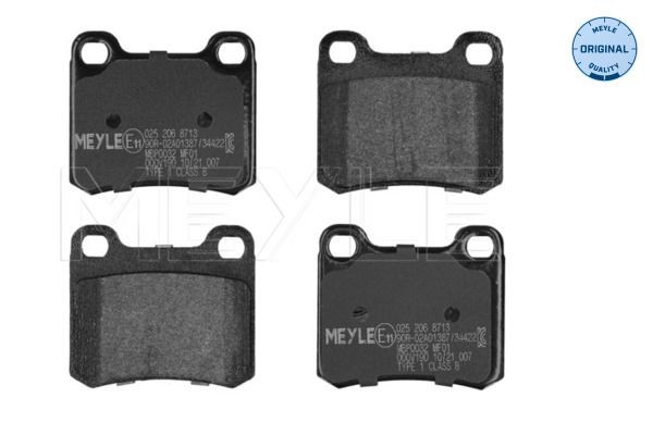 MEYLE Pastilhas de travão 025 206 8713 025 206 8713 Pastilhas MERCEDES-BENZ CLK MEYLE