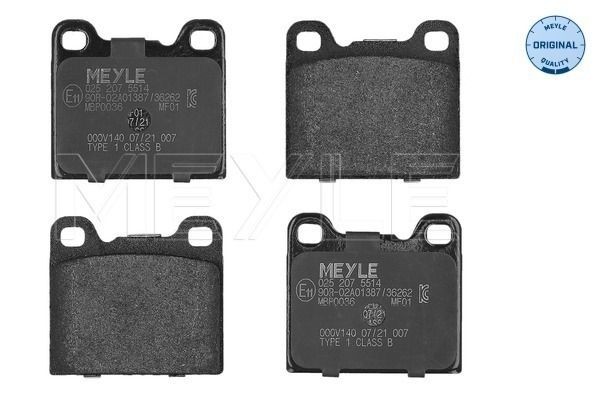 MEYLE Bremseklodser 025 207 5514 Sports bremseklodser MEYLE 440 K 025 207 5514 billig