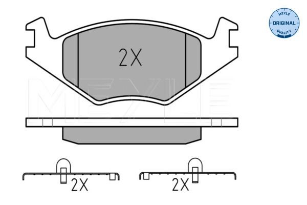 MEYLE Remblokken 025 208 8715 MEYLE 0252088715 Race-remblokken Golf Mk2 prijs